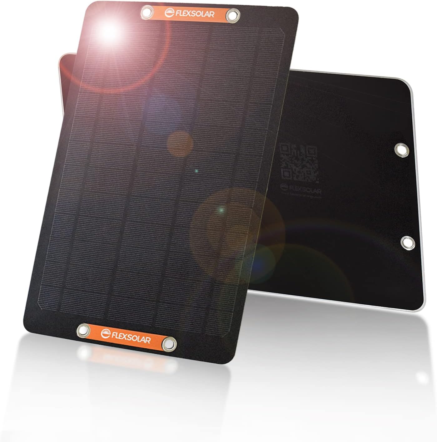 FlexSolar USB Solar Panel Charger 5V 6W 2PCS, IP67 Waterproof Mini USB Solar Pan...