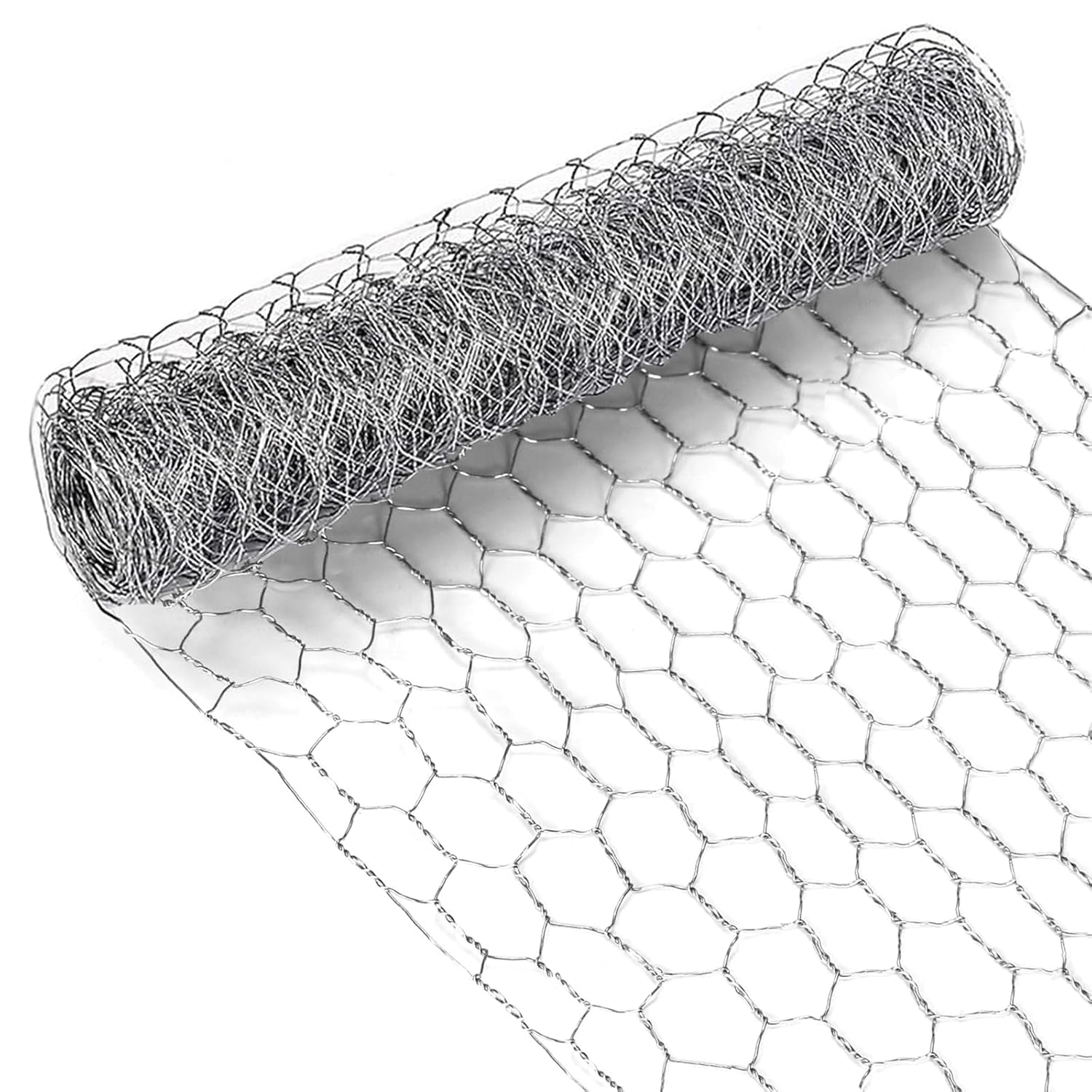 MAIYADUO 10M Chicken Wire, Chicken Wire Mesh 40cm x 10m 1 Roll, Galvanized Hexag...