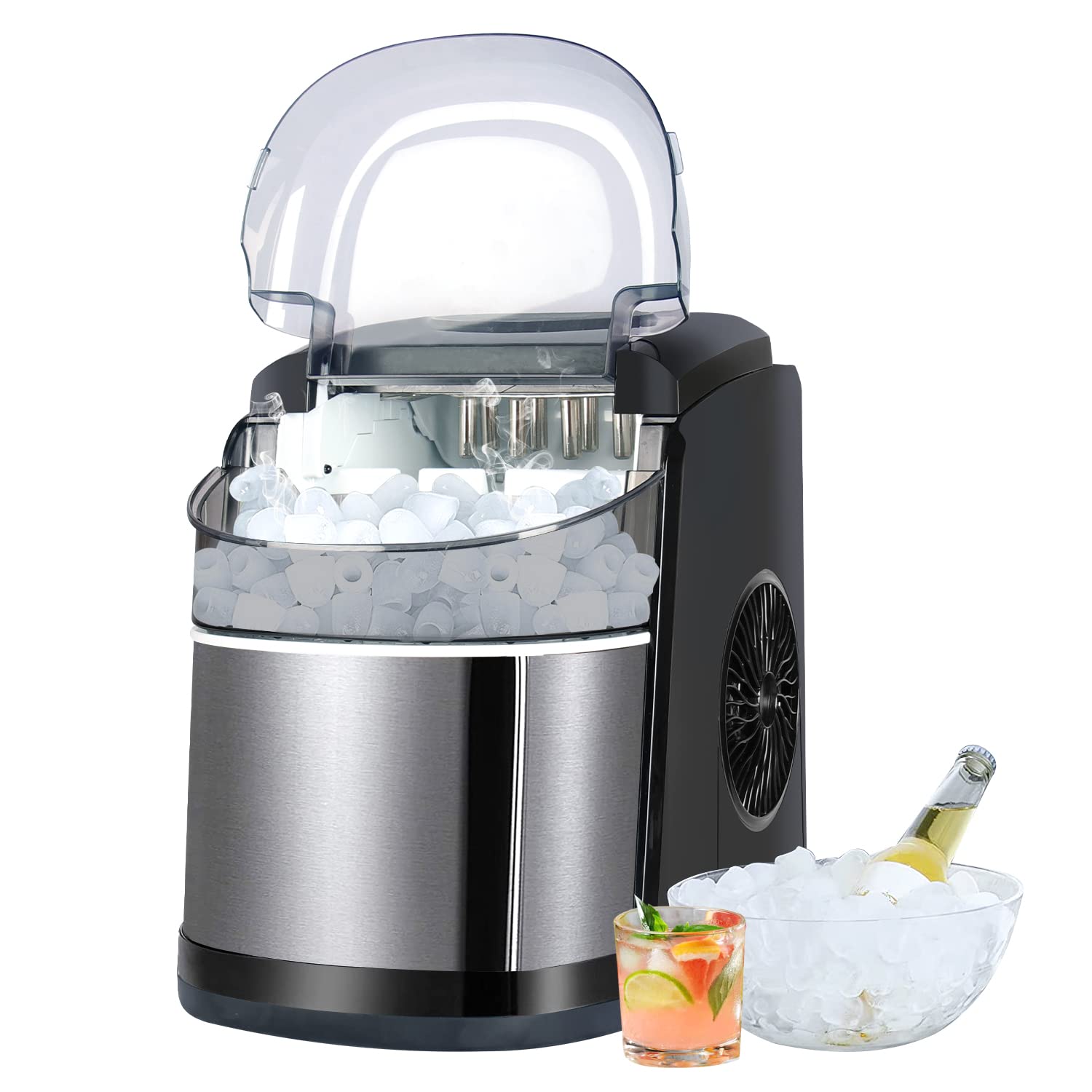 Innotic Ice Maker Machine Counter Top, 26lbs in 24Hrs, 9 Cubes Ready in 6-8 Mins...