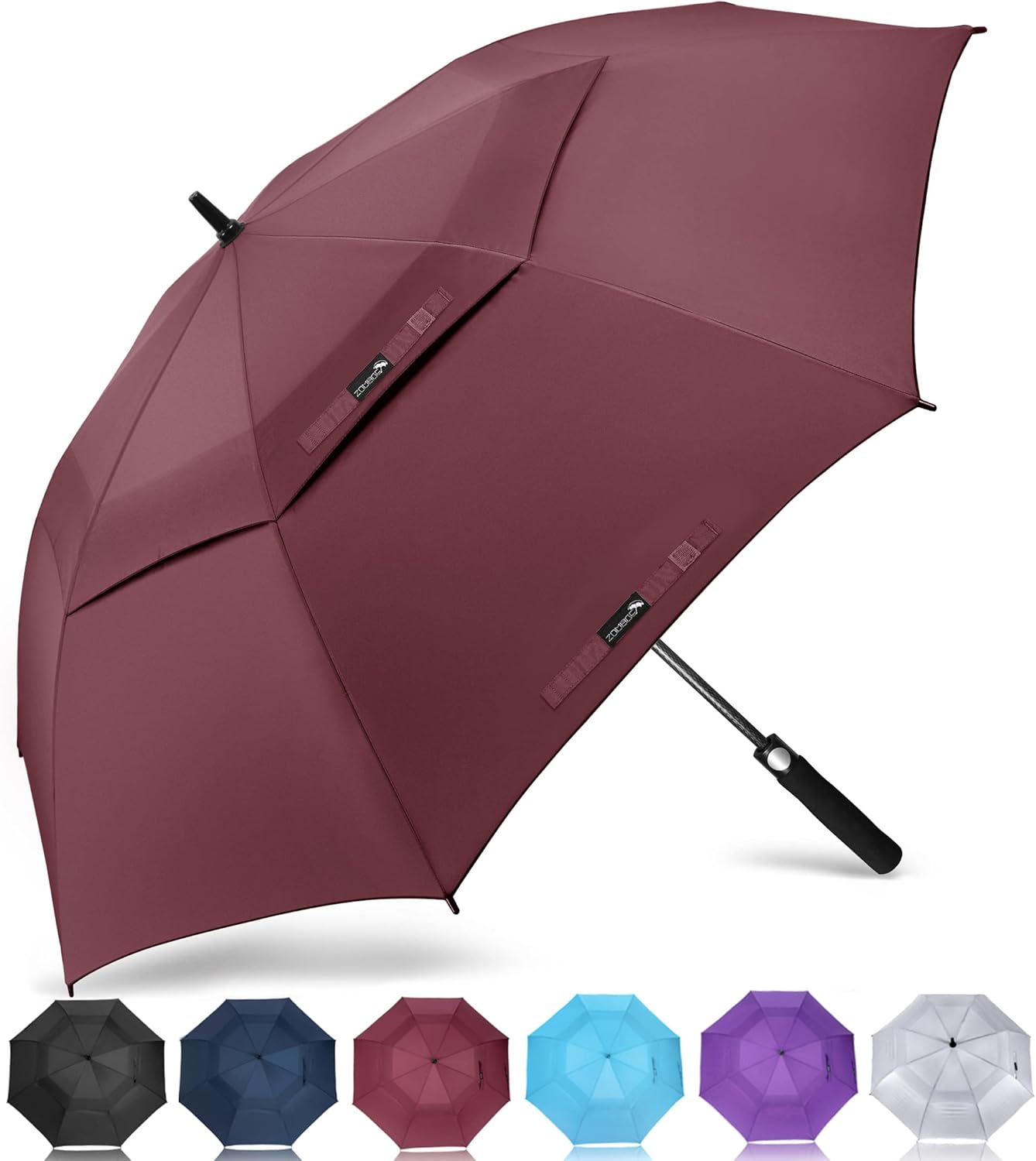 ZOMAKE Large Golf Umbrella Windproof Strong 50/54/62/68 Inch - Big Golfing Umbre...