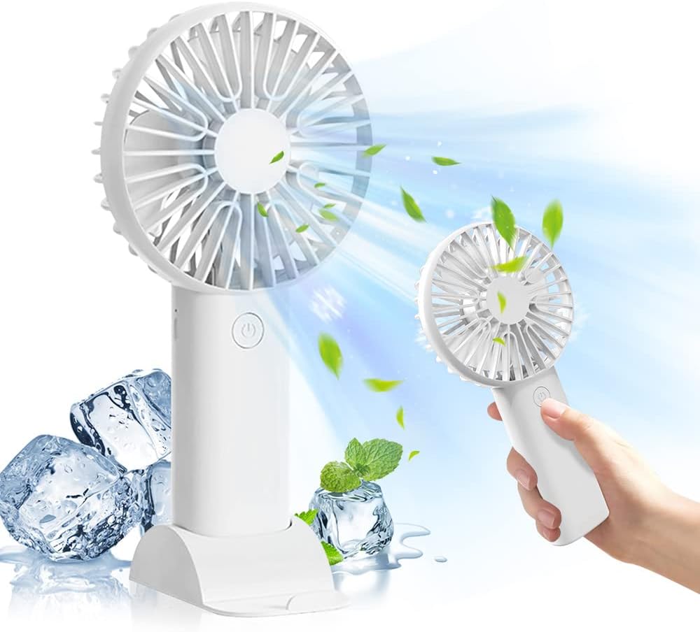 mebiusyhc Mini Handheld Fan, Handheld Fan, Personal Fan, Rechargeable USB Fan fo...
