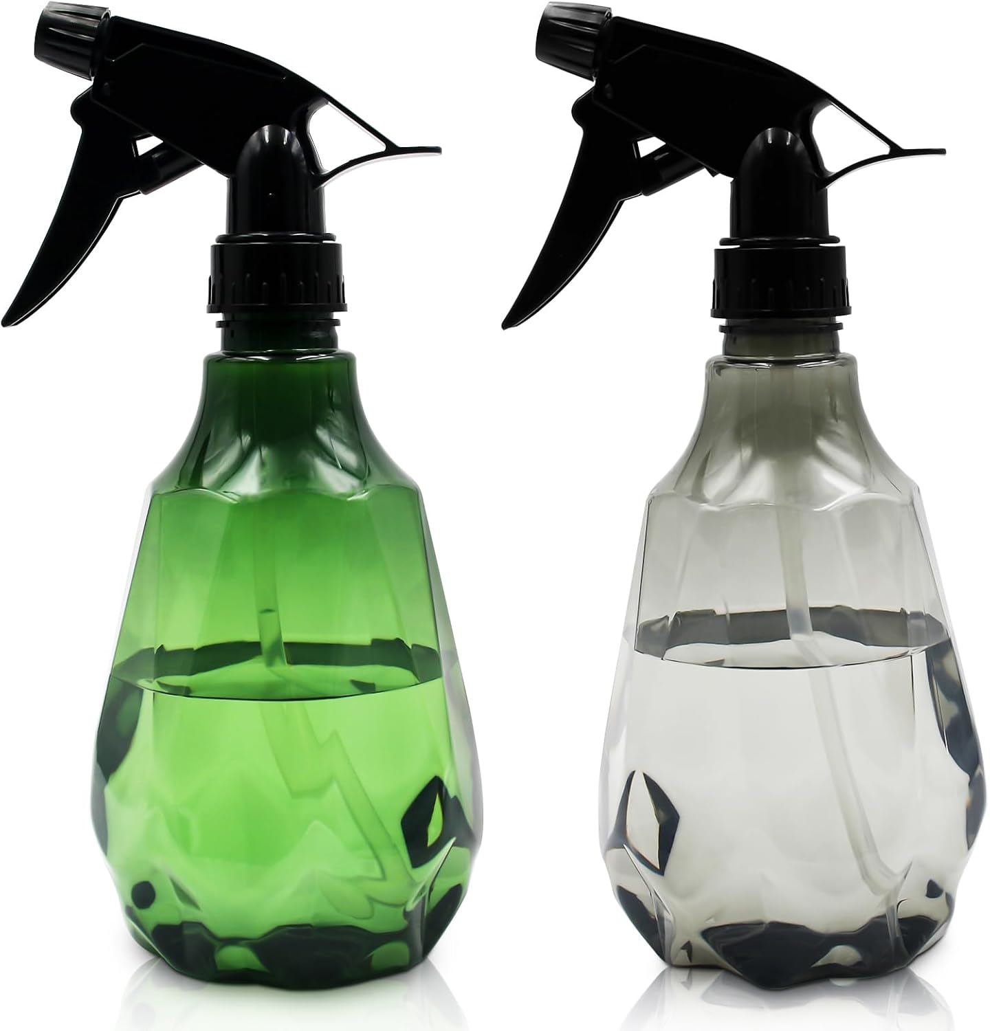 Yoolly 500ml Spray Bottles for Cleaning, 2 Pcs Empty Spray Bottle with Adjustabl...