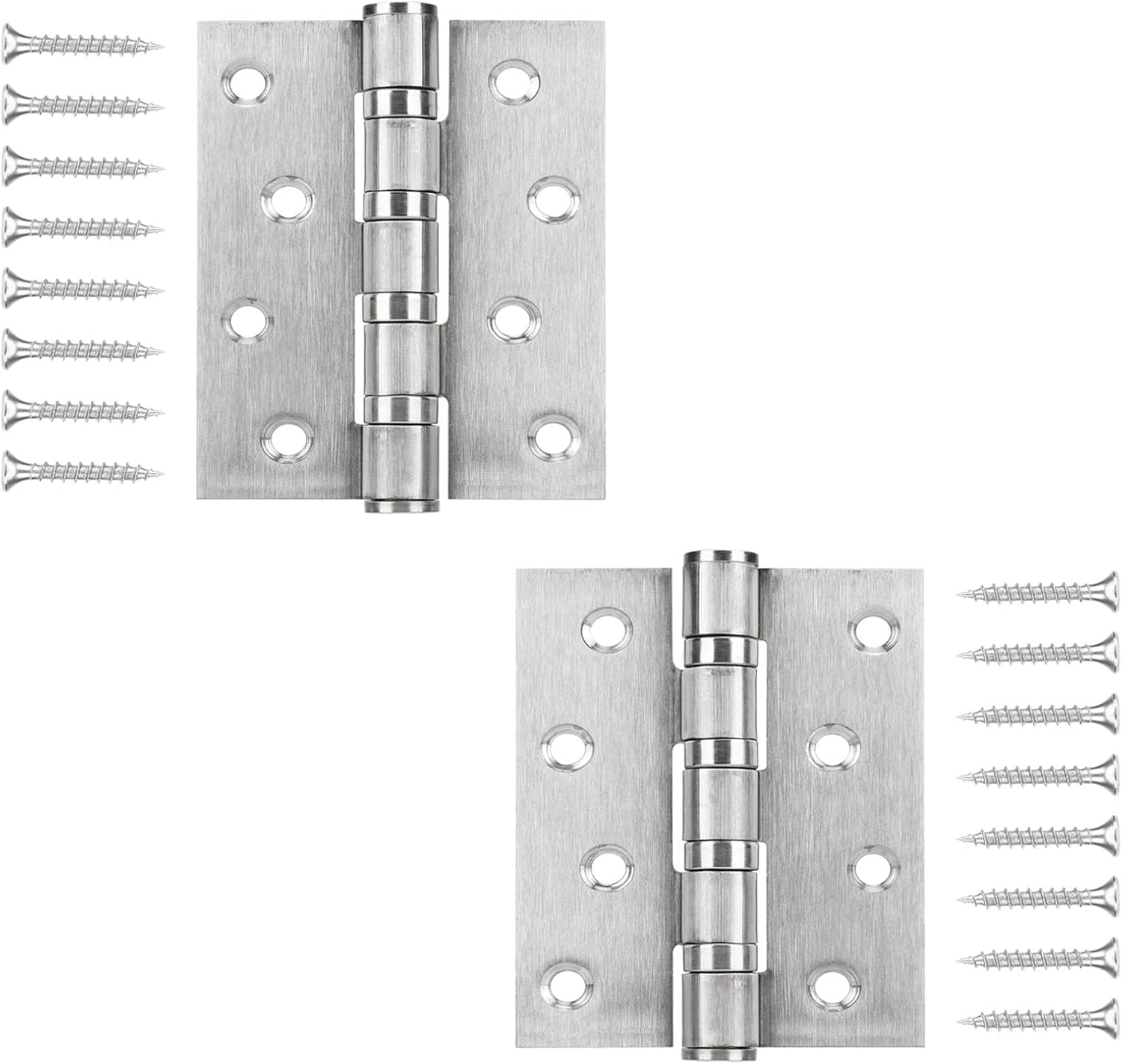 WELLOCKS Door Hinge 4x3 Inches (10cmx7.5cm) 2 Pack Stainless Steel 304, 3mm Thic...