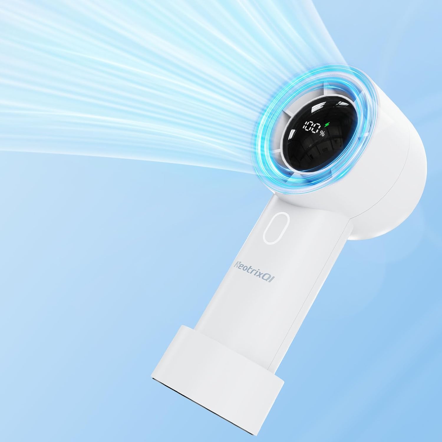 Handheld Fan Rechargeable, Personal Fan High Speed Desk Fan 3000mAh Battery with...