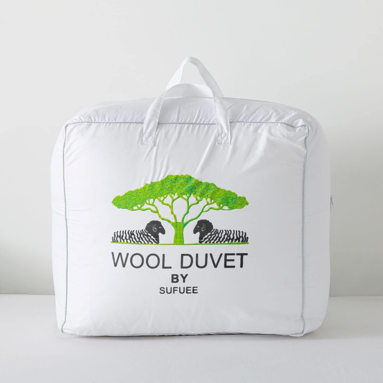 SUFUEE Single Size Duvet, 4.5 Tog Luxurious Wool Duvet,Fresh Ideas Washable Aust...