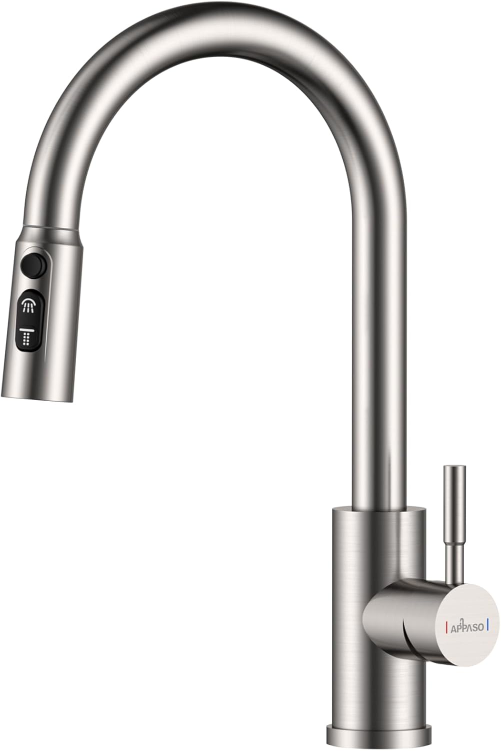 APPASO Kitchen Sink Taps Mixer with Pull Out Spray, Kitchen Mixer Tap with 3 Spa...