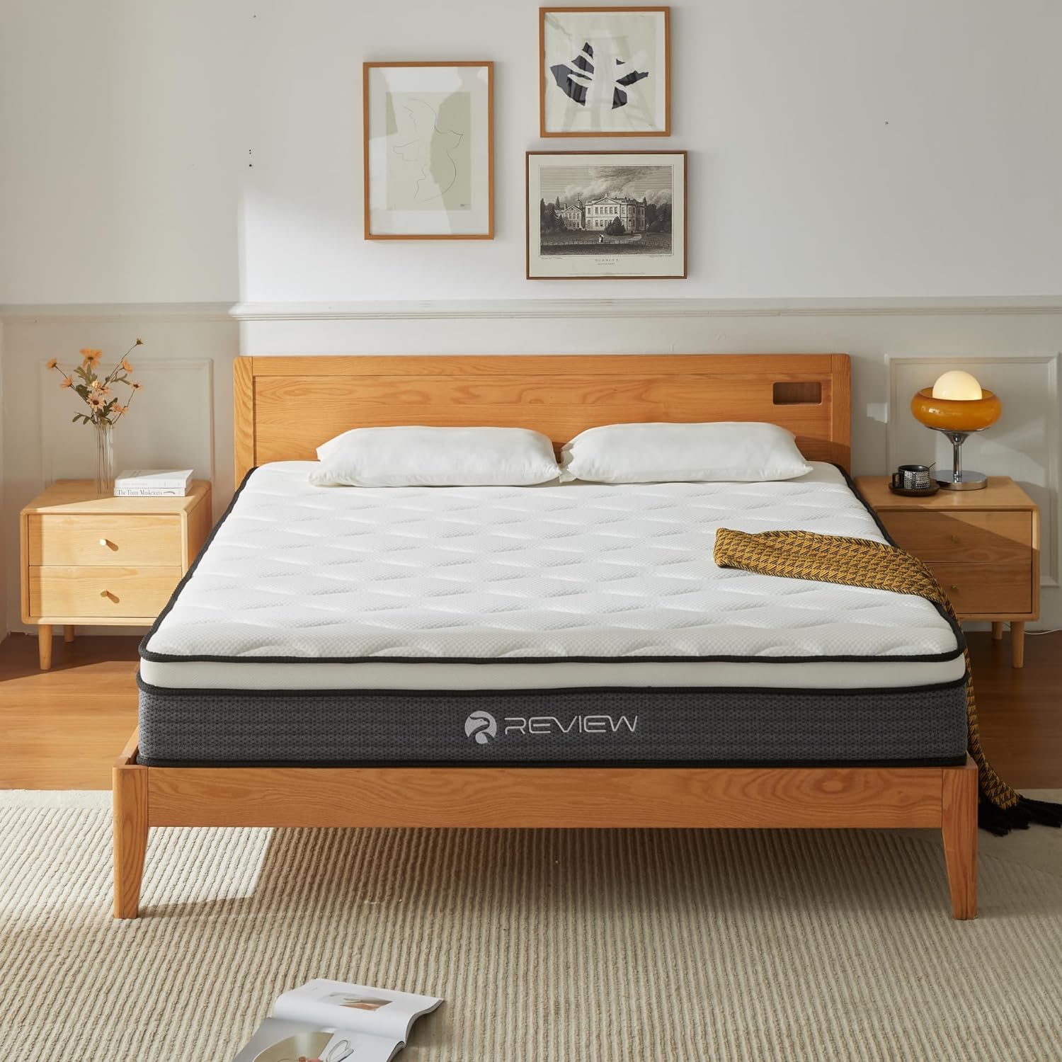 Review Full Mattress, 10 Inch Full Size Mattress in a Box,Memory Foam Hybrid Mat...