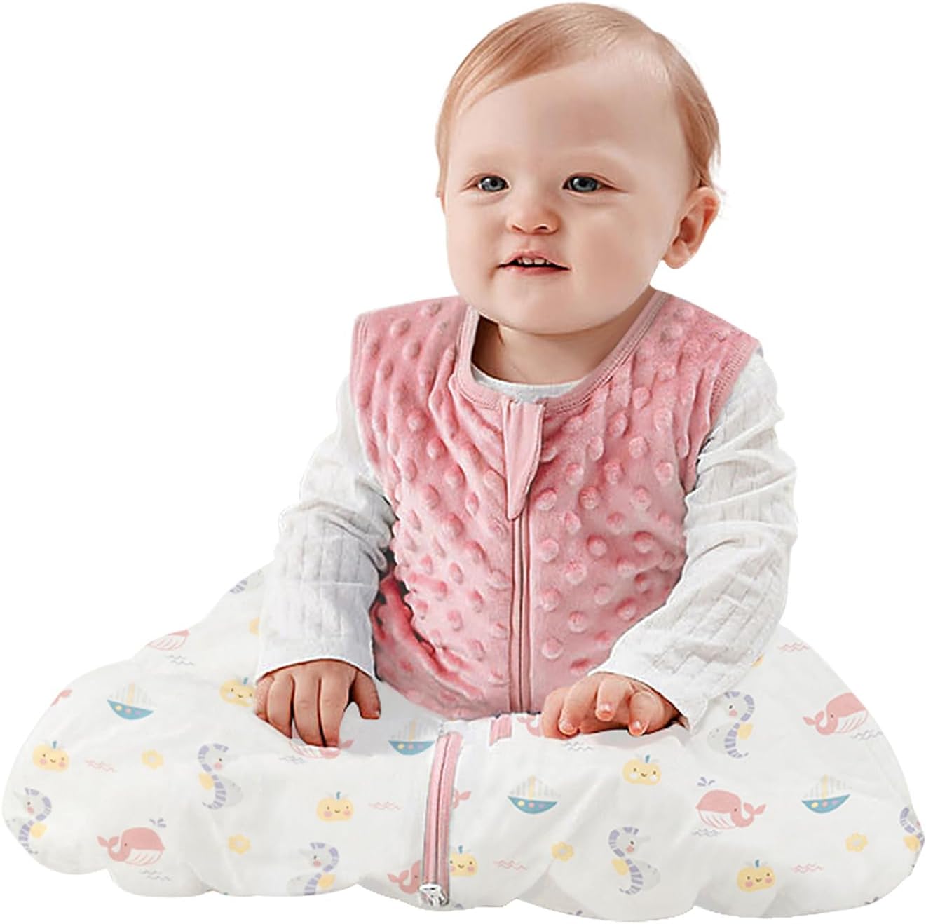TURMIN Baby Sleeping Bag, 2.5 TOG Toddler Sleep Sack with 2-Way Zipper Sleeveles...