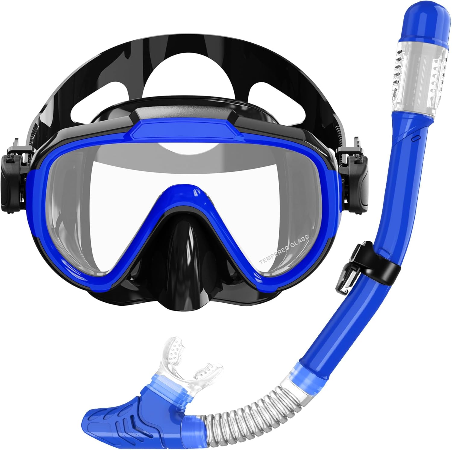 Snorkel Set, Zipoute Snorkel Dry Top Snorkeling Gear for Adults, Panoramic Anti-...