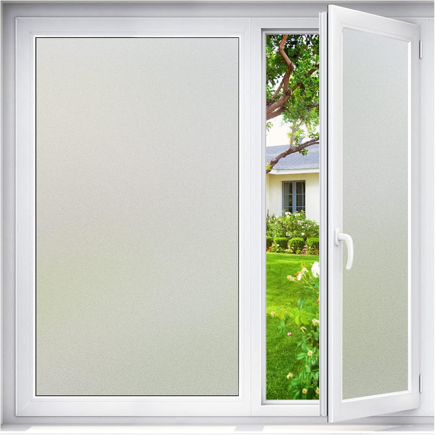 Haton Window Film Privacy Film for Glass Windows Frosted Window Film Frosting 30...