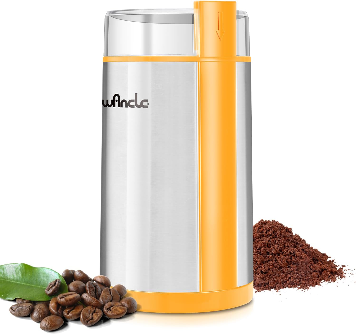 Coffee Grinder, Wancle Electric Coffee Grinder, Quiet Spice Grinder, One Touch C...