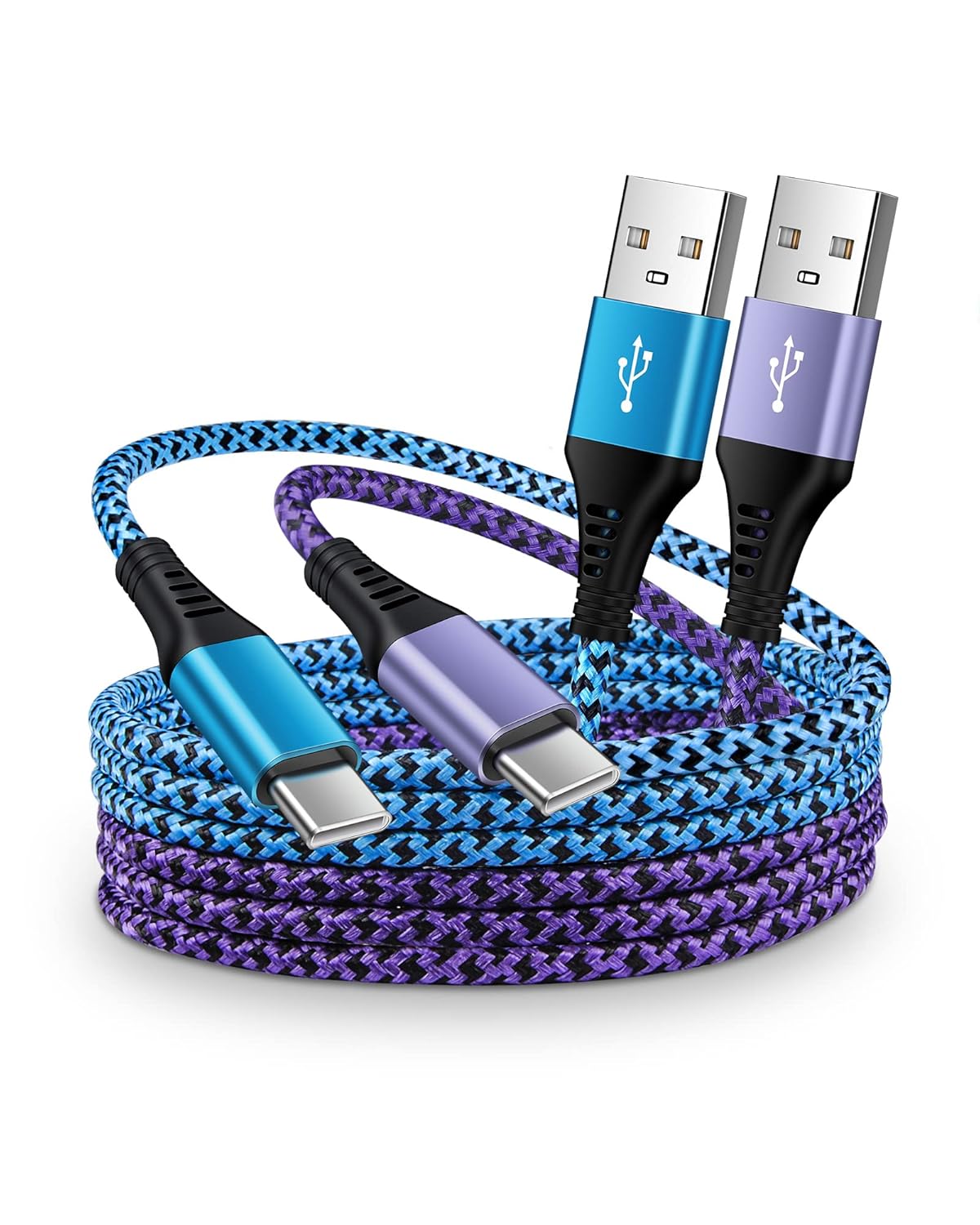 AILKIN 2Pack/6ft USB C Cable, 3A USB C to USB A Fast Charger Cable for iPhone 15...