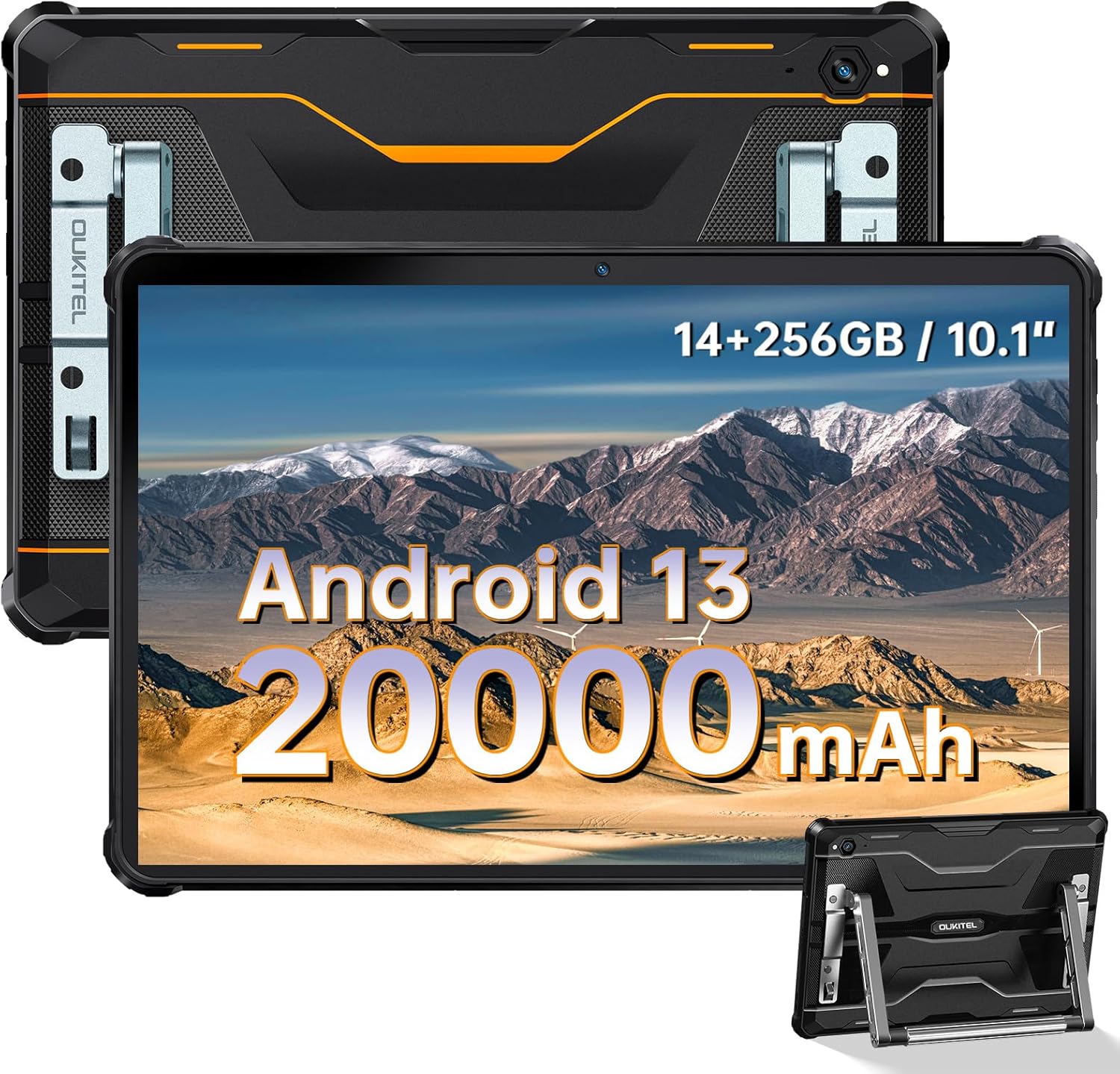 OUKITEL RT6 Rugged Tablet, Android 13 Tablet, 10.1-inch Rugged Tablet 14GB+256GB...