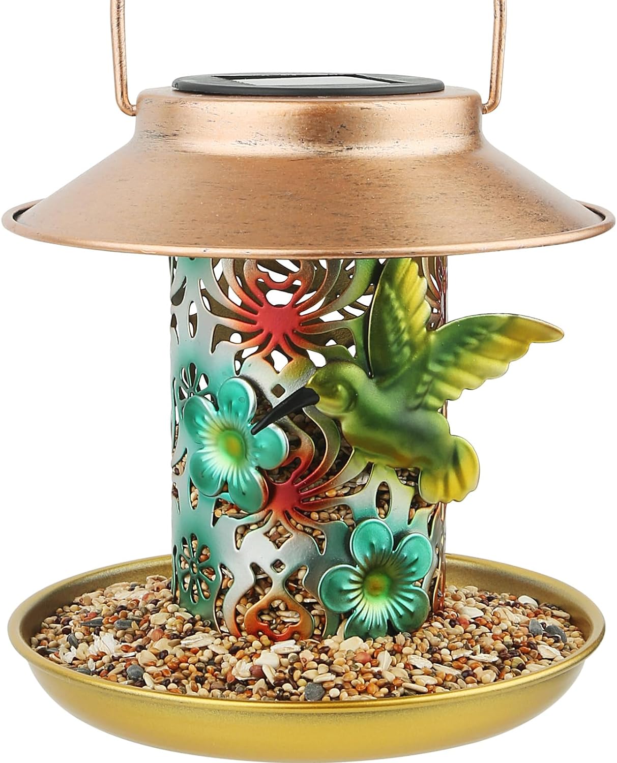 Solar Bird Feeder for Outdoors Hunging, Gifts for...