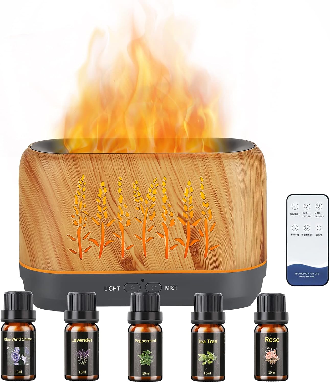 Best Ultrasonic Flame Oil Diffuser, Special Diffusers for Home, High-Quality Aro...