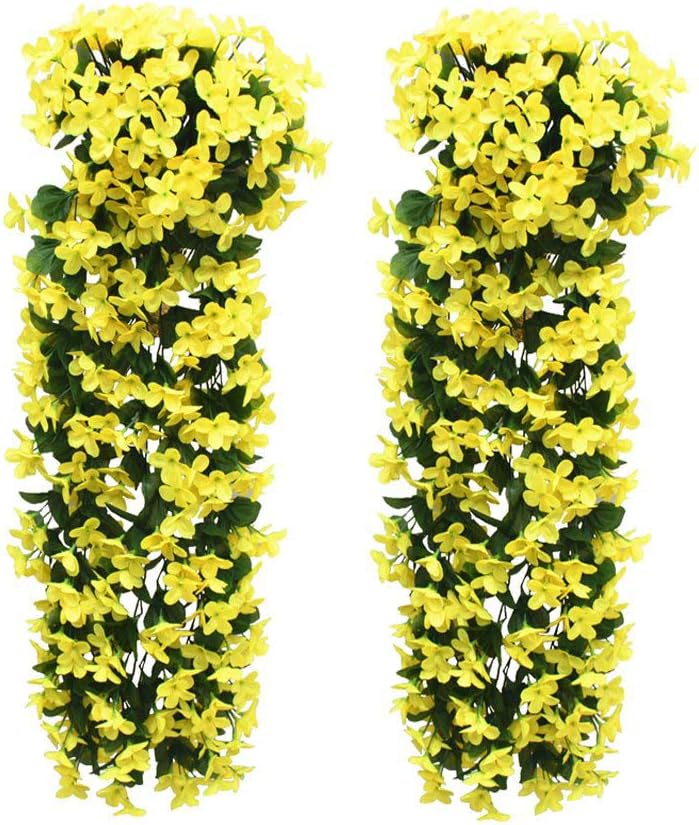 Best FUJIE Violet Flower Garland, Special Artificial Ivy Simulation Pack for Hom...