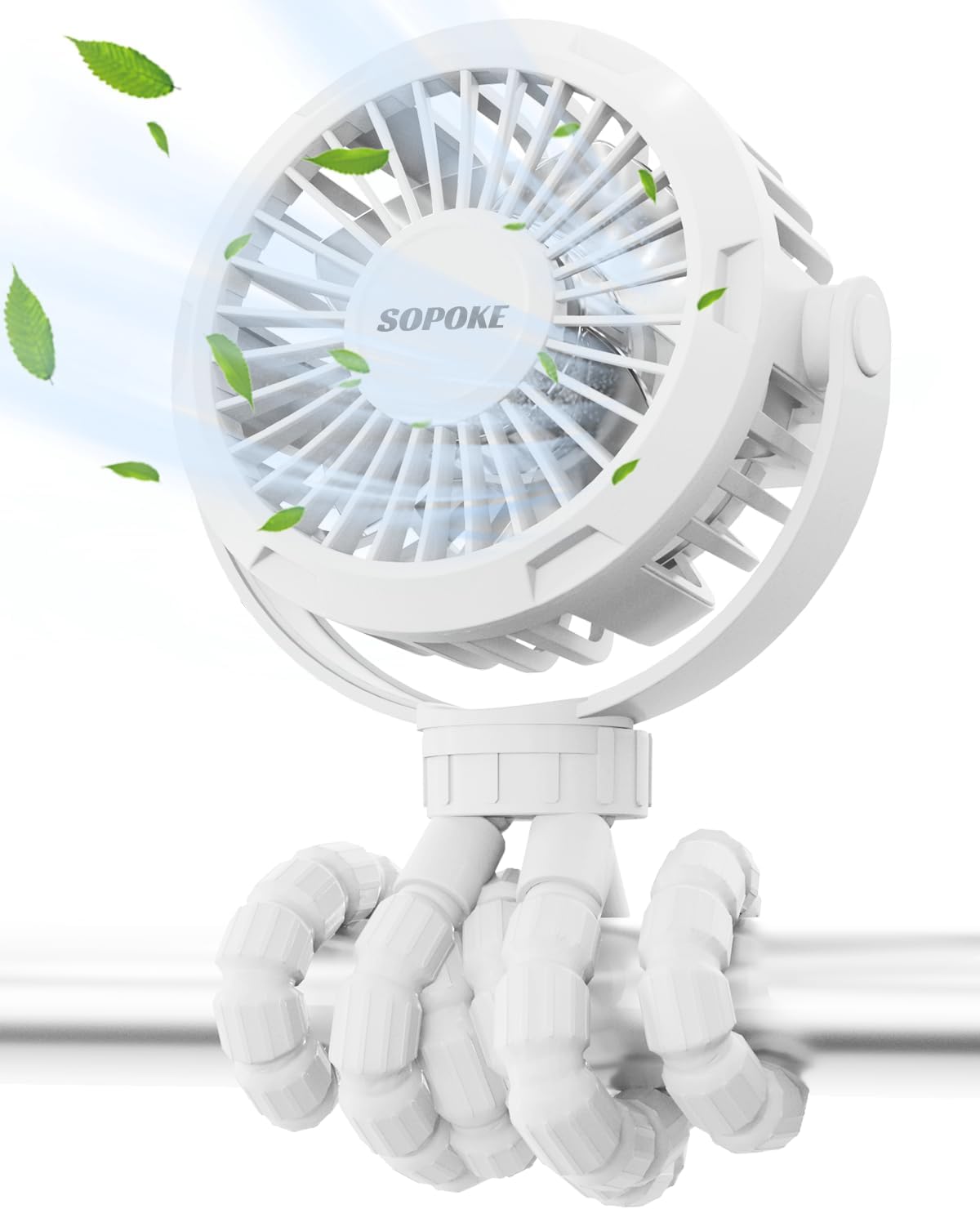 Mini Portable Baby Stroller Fan,3 Speed Personal Handheld Fan,Battery Operated R...