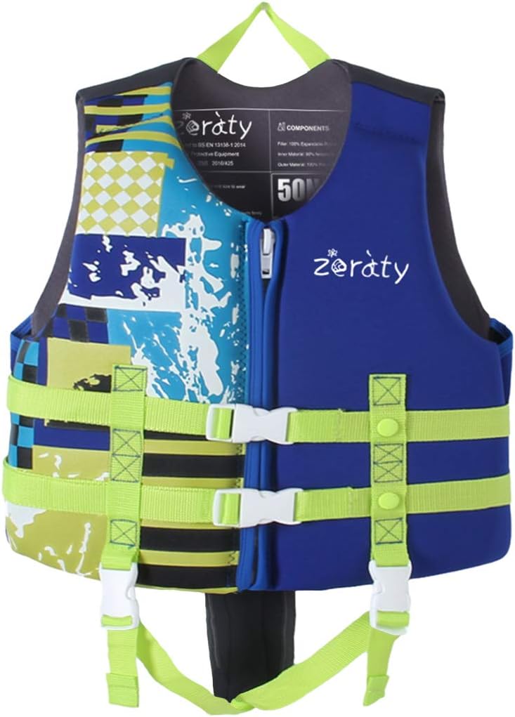 Zeraty Toddler Swim Vest Neoprene Kids Float Jacket Swimming Aid for Children wi...