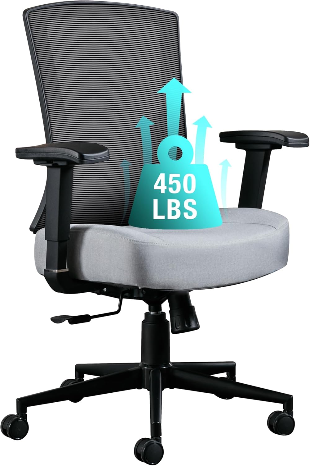 Blue Whale Big and Tall Office Chair 450lbs, Ergonomic High Back Computer Desk C...