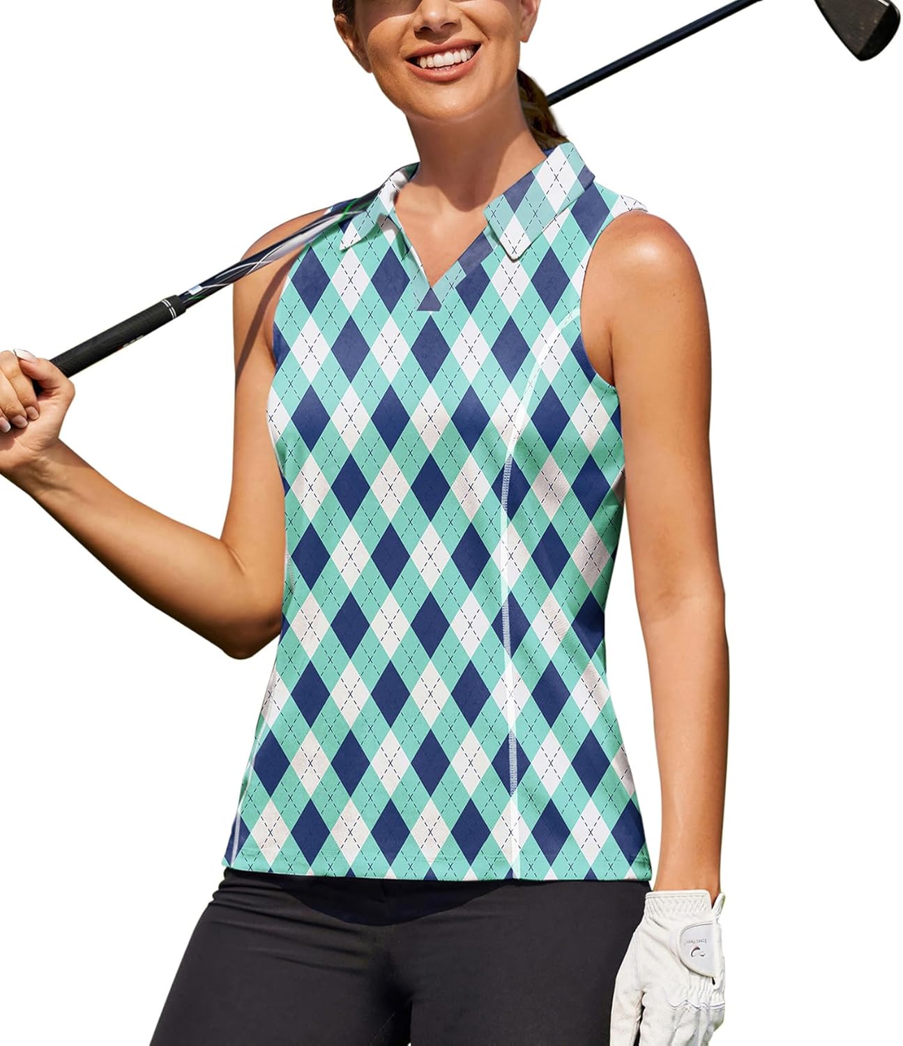 COOrun Women's Golf Polo Shirts Sleeveless Quick Dry Tennis T-Shirts Lightweight...