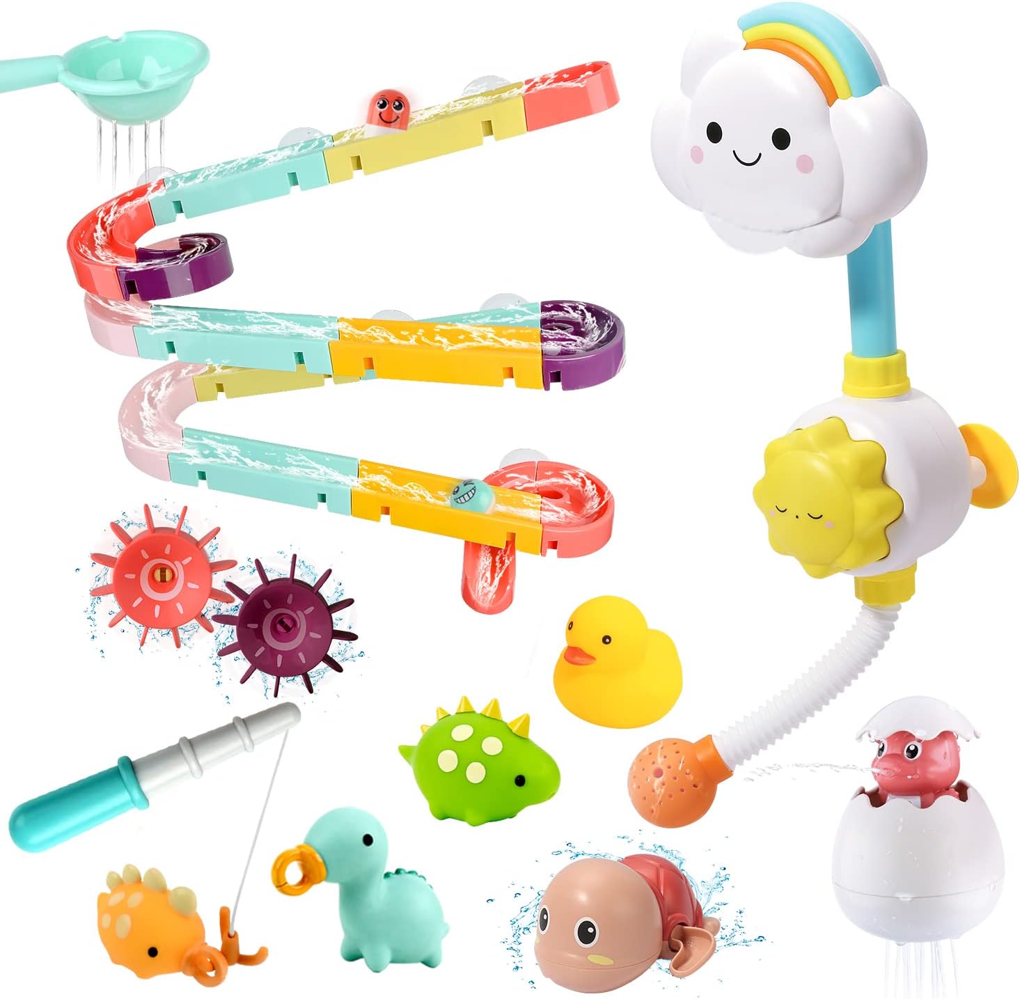 Bath Toy Bathtub Toy with Shower and Floating Toys...