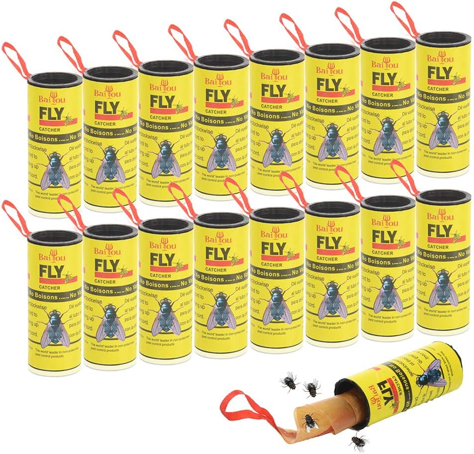 Best BaiYou Fly Paper, Special Fly Catcher, Innovative Fly Strips 16 Pack Trap,...