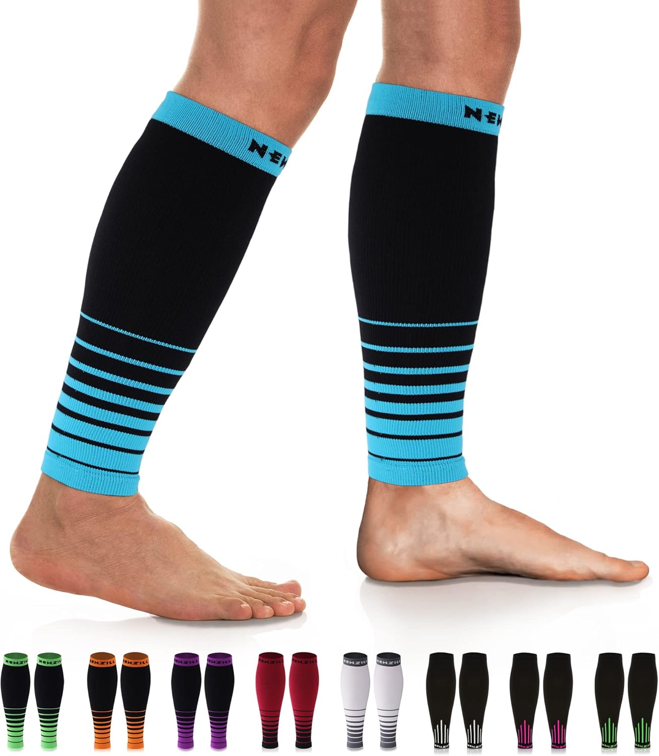 NEWZILL Compression Calf Sleeves (20-30mmHg) for Men & Women Perfect Option to C...