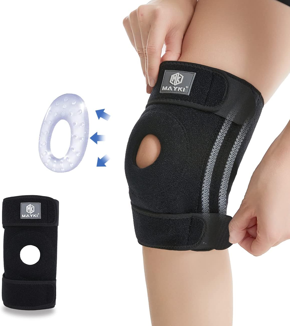 MAYKI Knee Support Men 1 PCS, Adjustable Knee Supp...