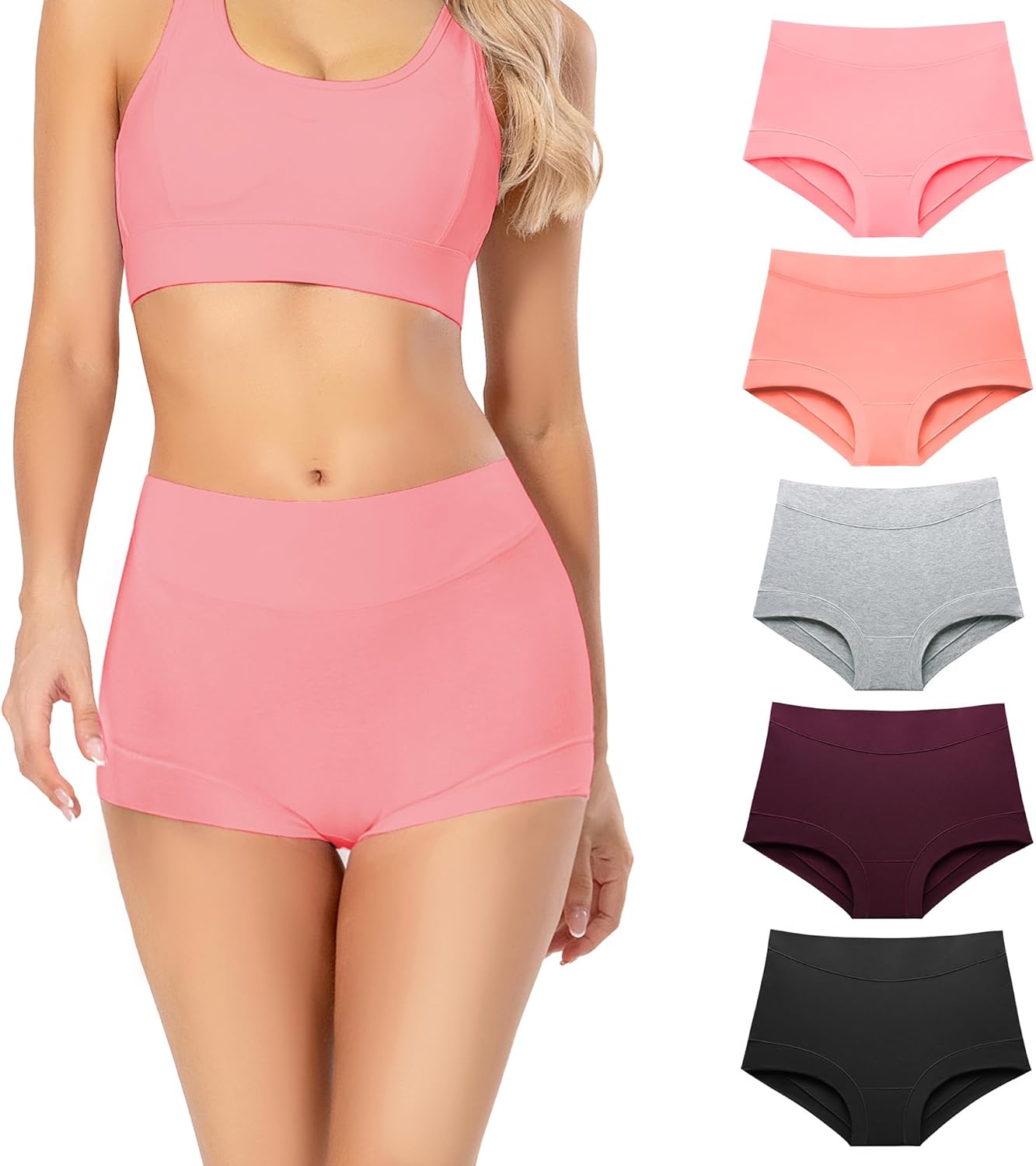 Migbean Boy Shorts Underwear for Women - Boxers for Women,womens Cotton Underwea...