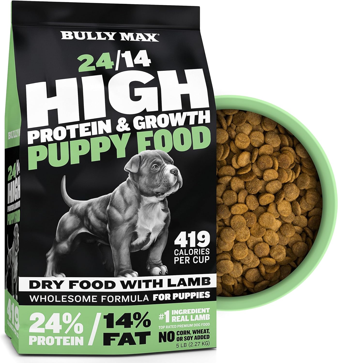 Bully Max Puppy Food 24/14 High Protein & Growth F...