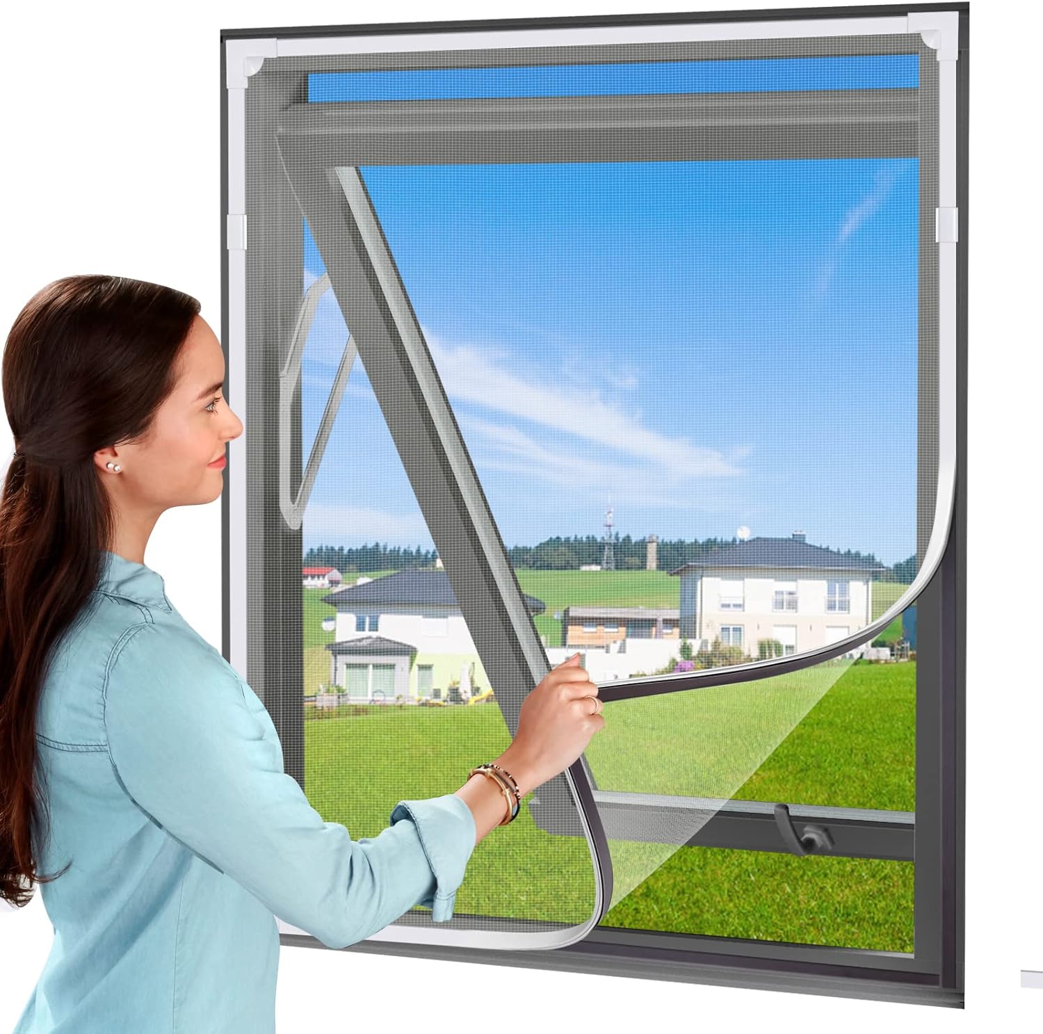 UtauHom Magnetic Fly Screen for Windows,Mosquitoes Net for Windows Max Size 120...