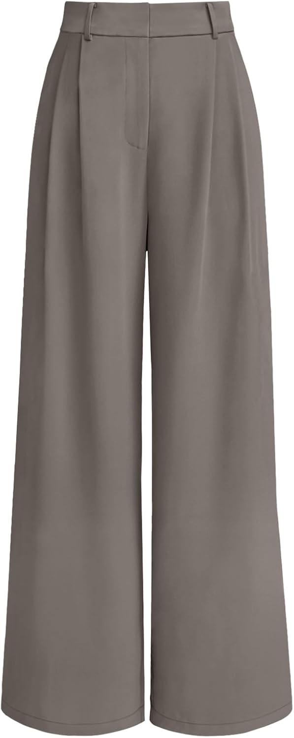 LILLUSORY Womens Wide Leg Dress Pants Hight Waisted Work Business Causal Loose P...