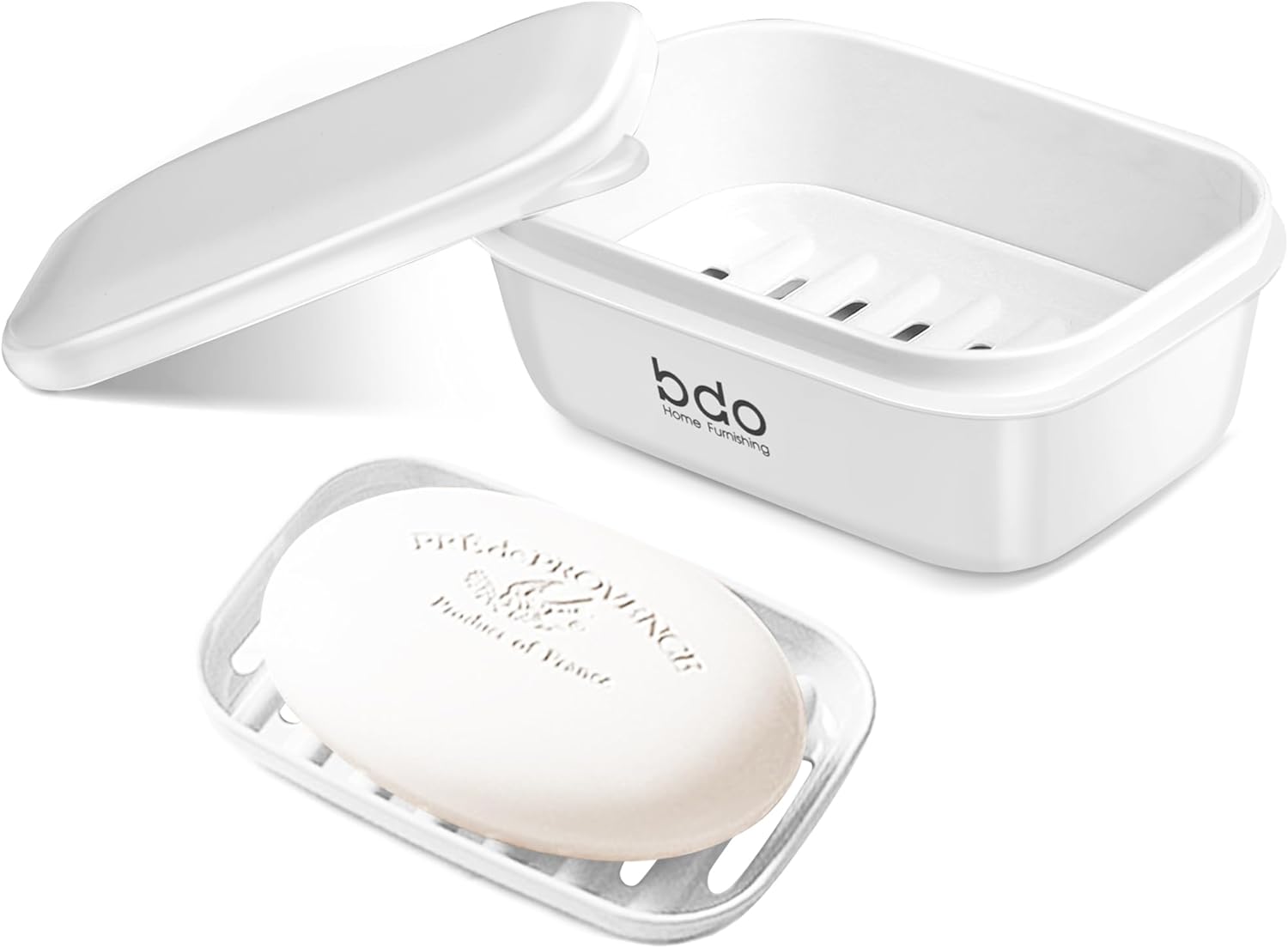 Travel Soap Case, Leakproof Soap Container with Lid, Portable Bar Soap Holder fo...