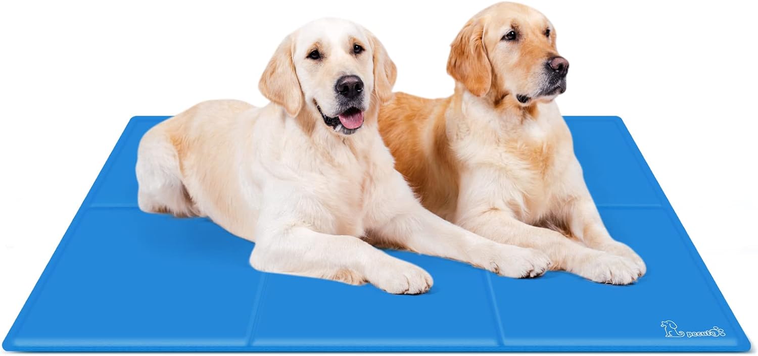 Pecute Dog Cooling Mat Extra Large 140x90cm, Durable Pet Cool Mat Non-Toxic Gel...