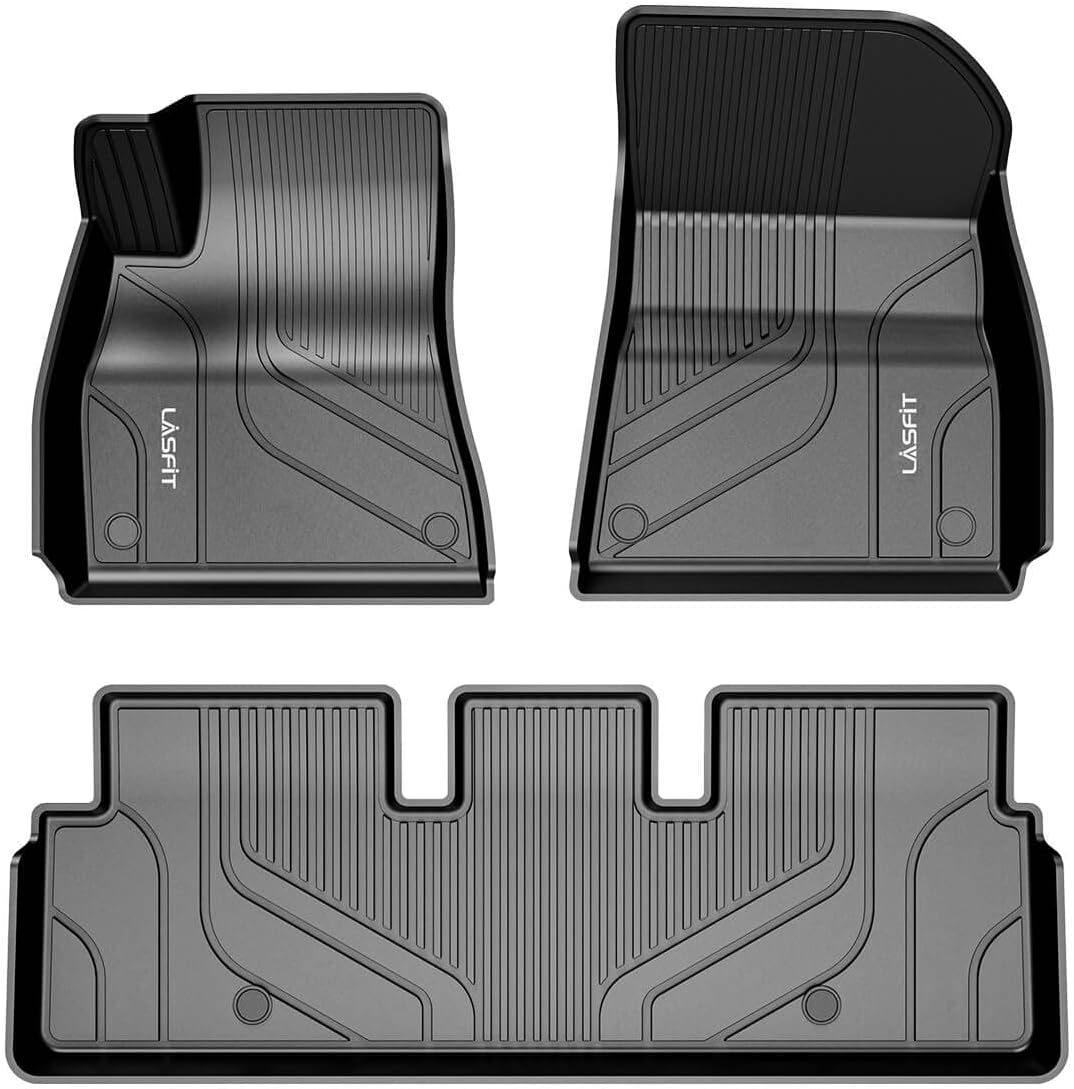 LASFIT Floor Mats for Tesla Model 3 2021, Custom Fit TPE All Weather Floor Liner...