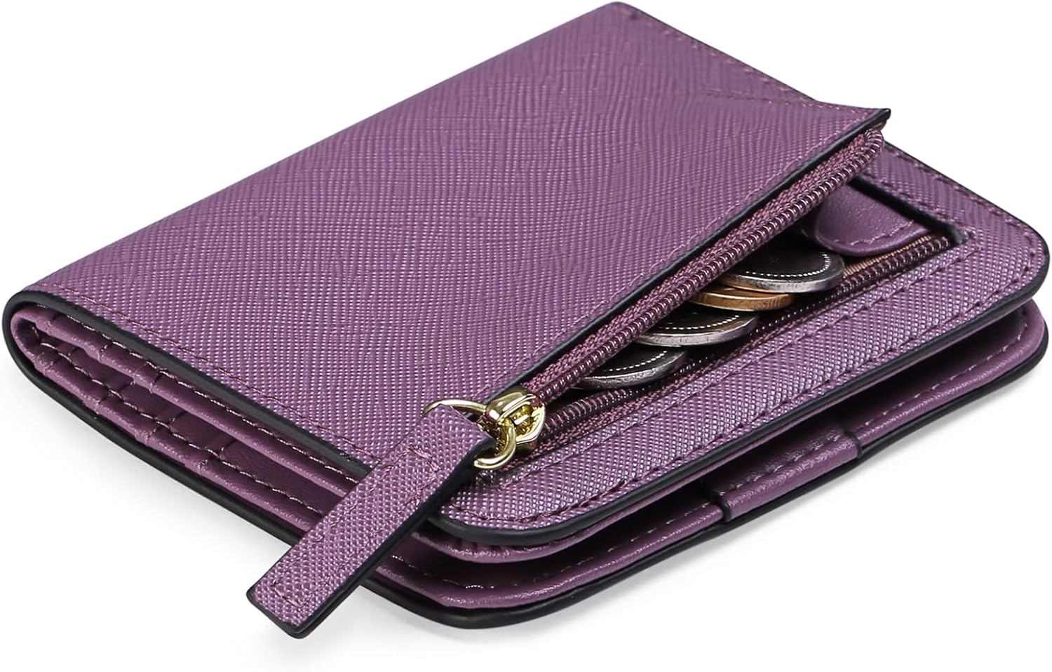 GAEKEAO Women's Wallet RFID Blocking Leather Compact Bi-fold Wallet for Woman Zi...