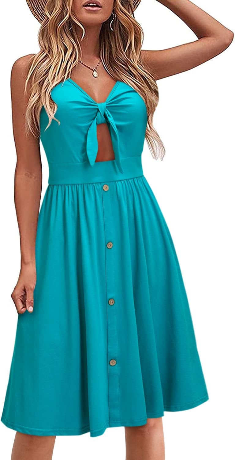 VOTEPRETTY Women's Summer Dresses Spring Sundresses Beach Clothes Outfit Vacatio...