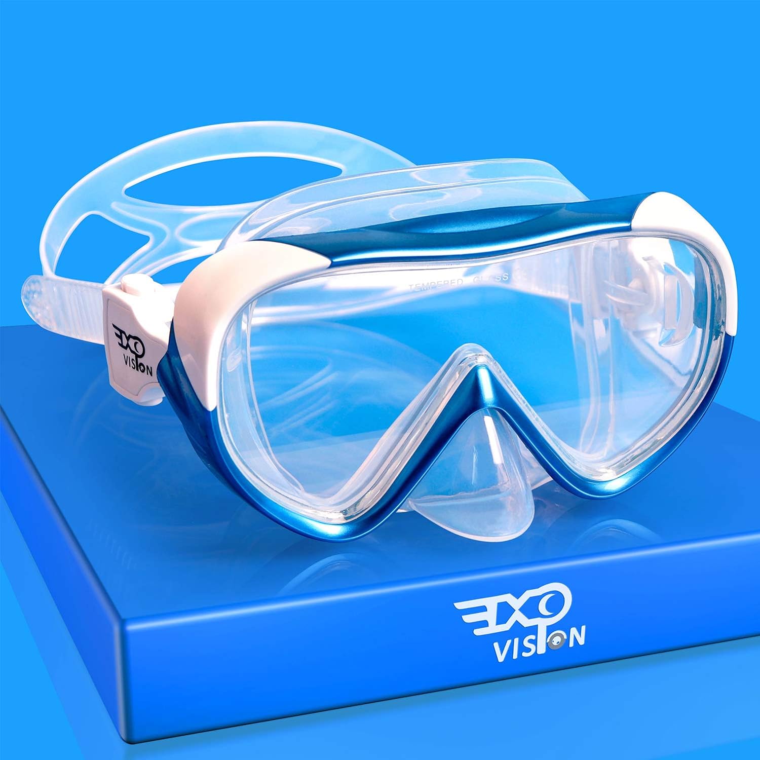 Kids Snorkel Swim Mask, Child Diving Mask Anti-Fog Swim Goggles with Nose Cover...
