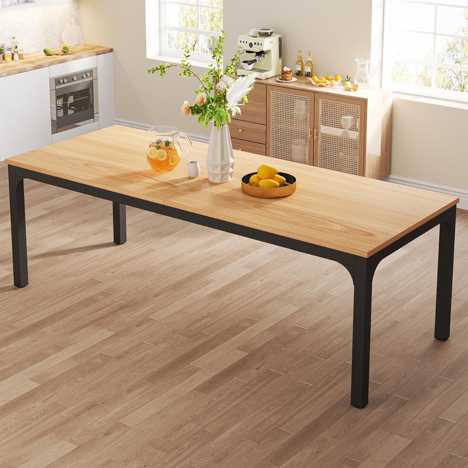 Tribesigns Dining Table for 6-8 Person, 78 inch Large Long Rectangle Kitchen Din...