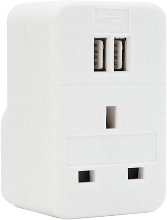 Best Invero Plug Through UK Mains Adaptor, Special UK Mains Adaptor with Dual US...