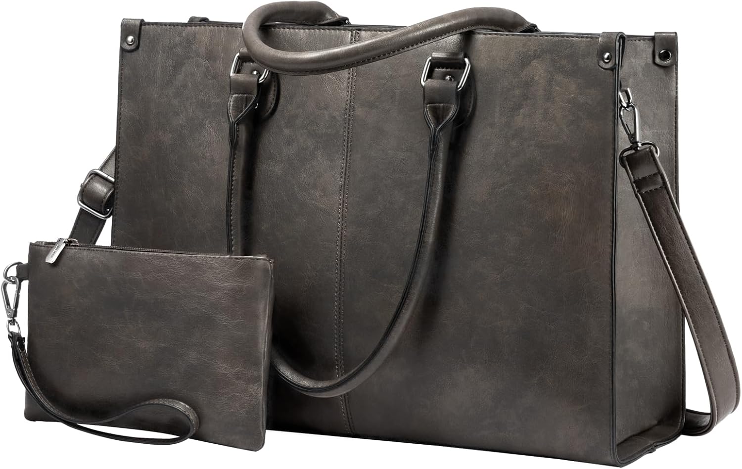 LOVEVOOK Laptop Bag for Women, 15.6 inch Laptop Tote Bag Vintage Work Bags for W...