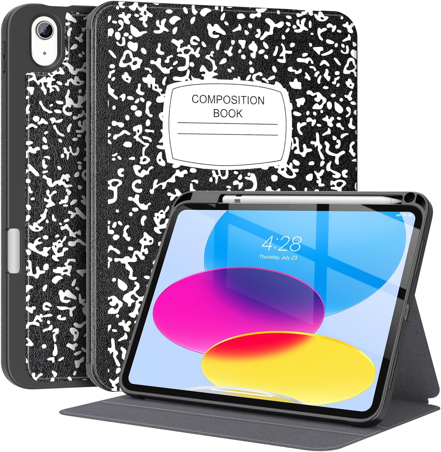 Supveco Case for ipad 10th Generation 10.9 Inch 2022 with Pencil Holder-[Multi V...