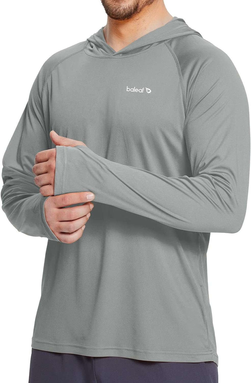 BALEAF Men's Sun Protection Hoodie Shirt UPF 50+ Long Sleeve UV SPF T-Shirts Ras...