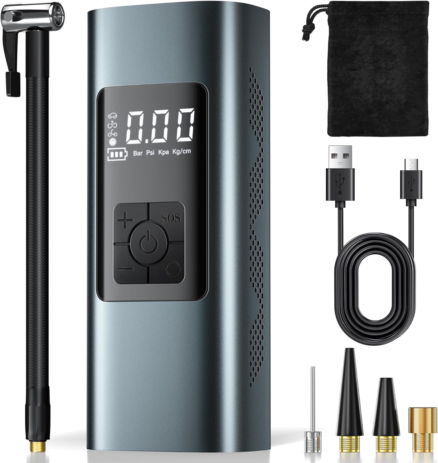 Coquimbo Tire Inflator Portable Air Compressor - 150PSI Electric Air Pump for Ca...