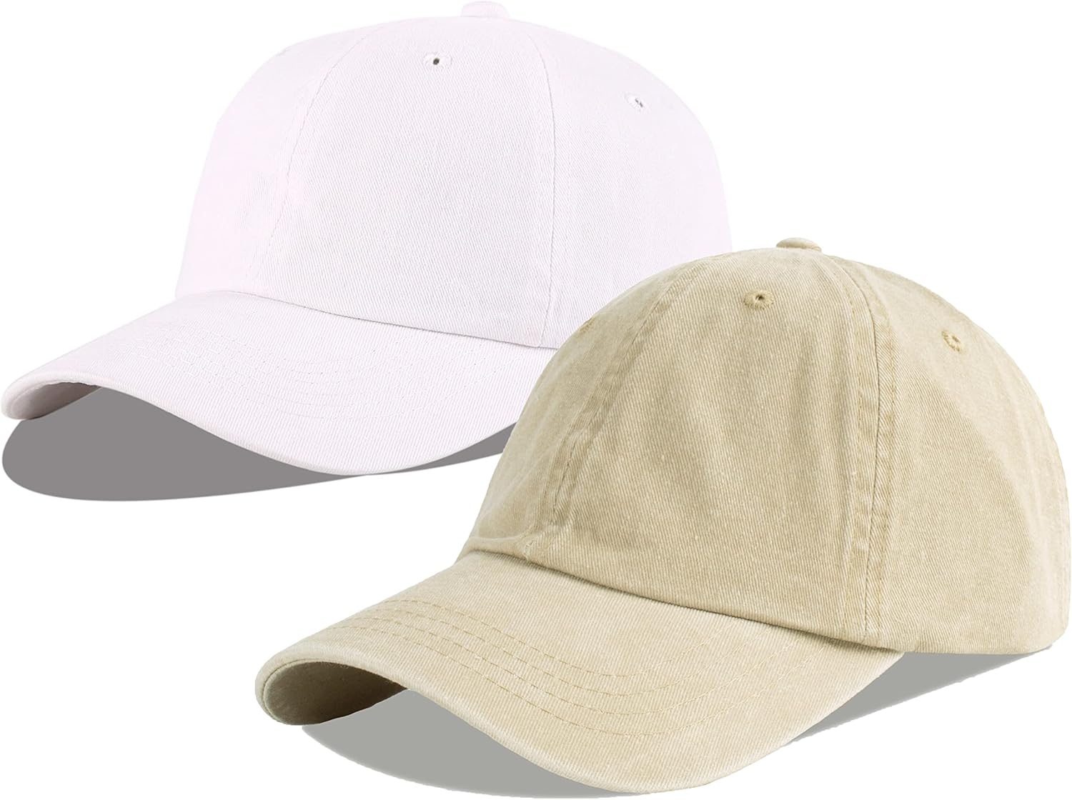 LANGZHEN Unisex Baseball Cap 100% Cotton Fits Men Women Washed Denim Adjustable...