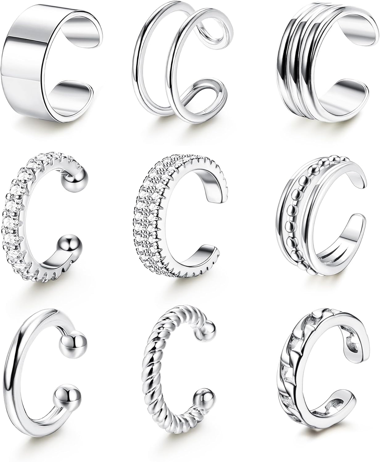 LOLIAS 𝐄𝐚𝐫 𝐂𝐮𝐟𝐟 𝐄𝐚𝐫𝐫𝐢𝐧𝐠𝐬 for Women Non Piercing Gold Ear Cuffs 𝟏𝟒𝐊 𝐆𝐨𝐥𝐝 𝐏𝐥𝐚𝐭𝐞𝐝 E...