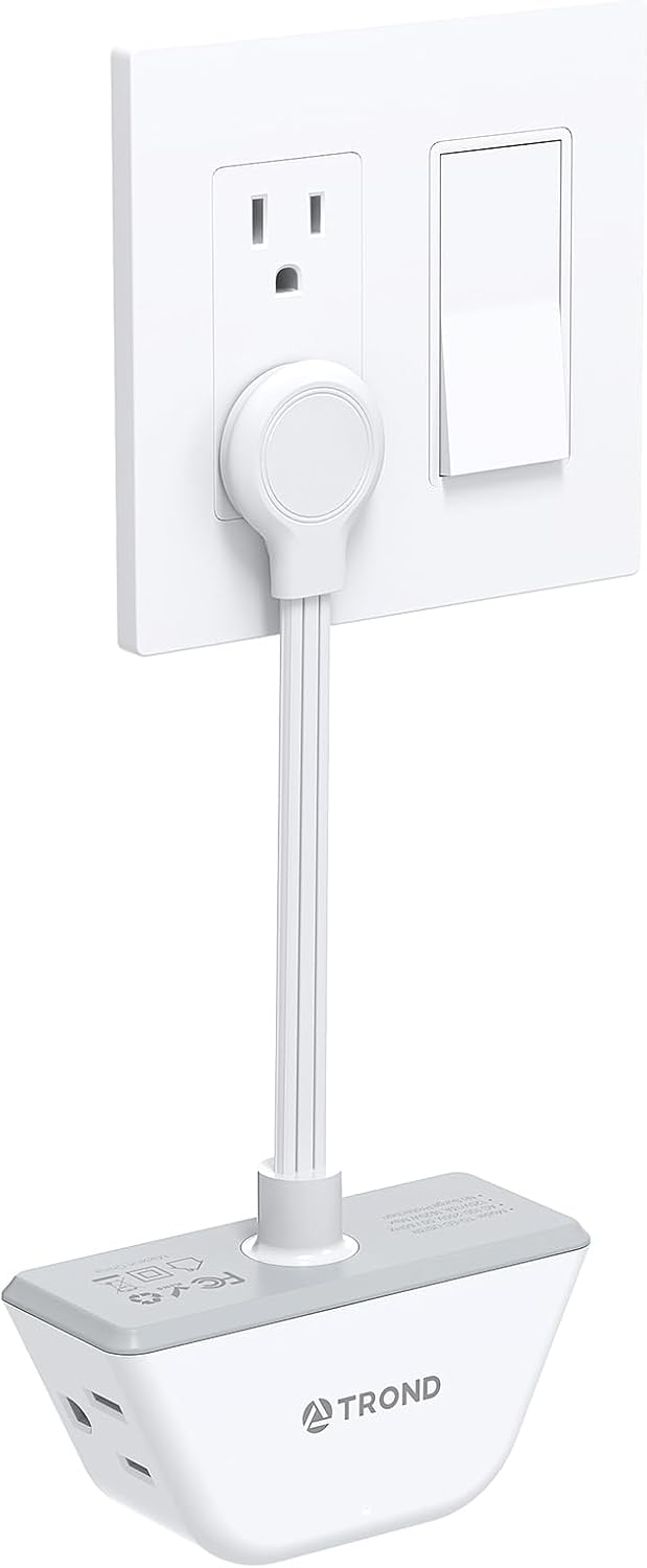 TROND Outlet Extender with 6 Inch Cord - Multi Plug Outlet Splitter with 3 Elect...