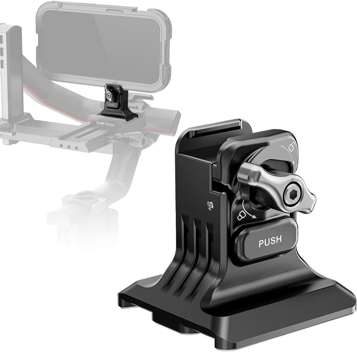 NEEWER Phone Tripod Mount with Arca Type Base, Quick Release Clamp, 1/4" & 3/8"...