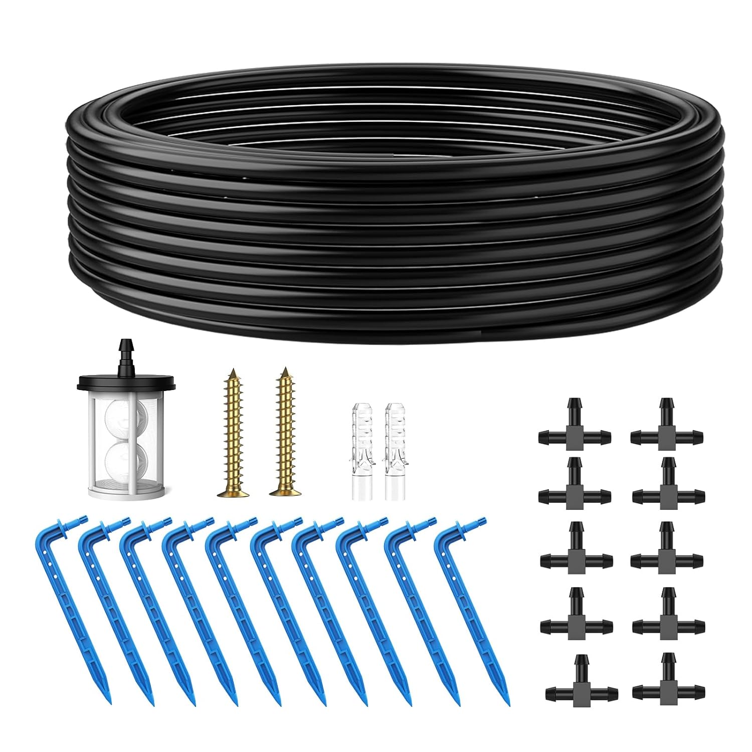 TRJZWA Solar Irrigation System Accessories, Garden/Lawn/Terraces Self Watering S...