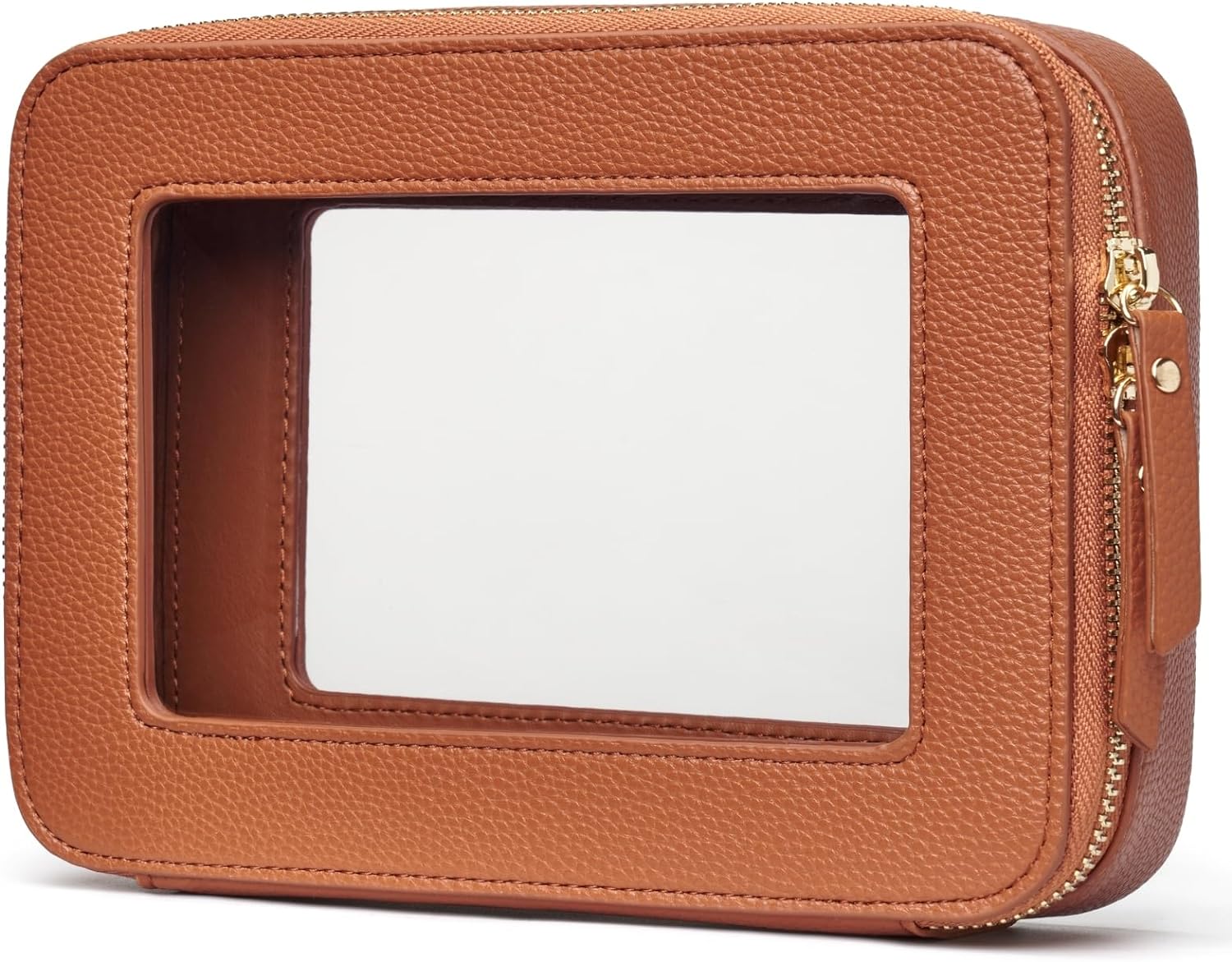 Clear Makeup Bag Toiletry Case Travel Transparent Cosmetic Bag with Zipper, Port...